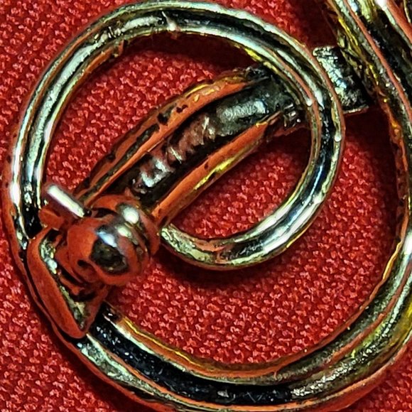 Metropolitan Museum of Art MMA Snake Brooch Enamel Jade Ruby 24K Gold Plated - Picture 15 of 15